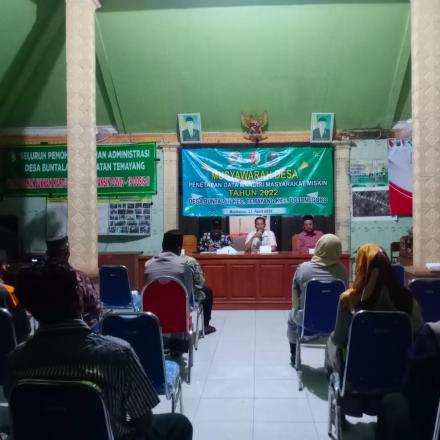 Musyawarah Desa Penetapan Data Mandiri Masyarakat Miskin Tahun 2022